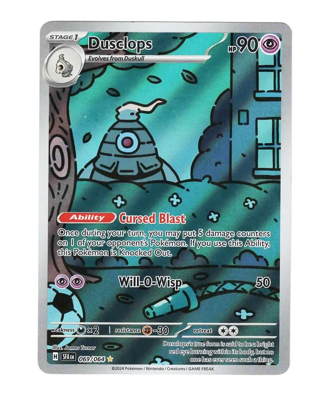 Pokemon – Dusclops 069/064 - Shrouded Fable – Illustration Rare IR